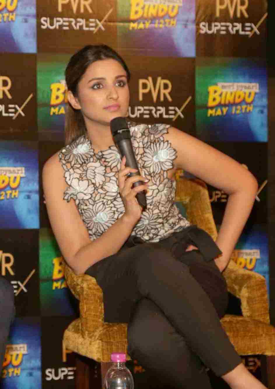 Parineeti Chopra Looks Sexy At Film â€˜Meri Pyaari Binduâ€™ Press Conference in Noida