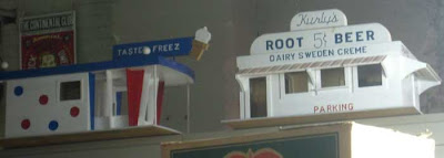 White rootbeer stand building