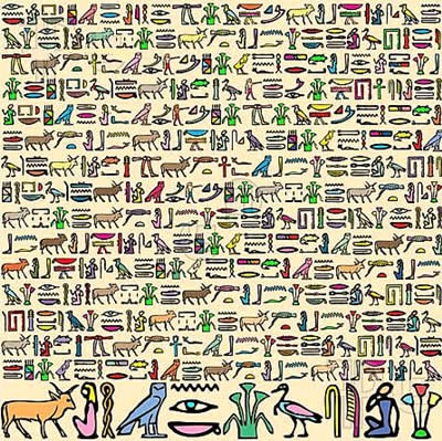 Buy Wallpaper Egyptian Hieroglyphs on a Beige Clay Wall Peel and Online in  India  Etsy