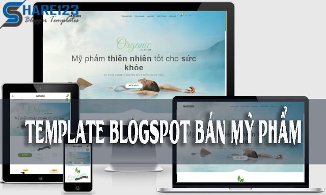 Template blogspot bán mỹ phẩm cực đẹp 2017