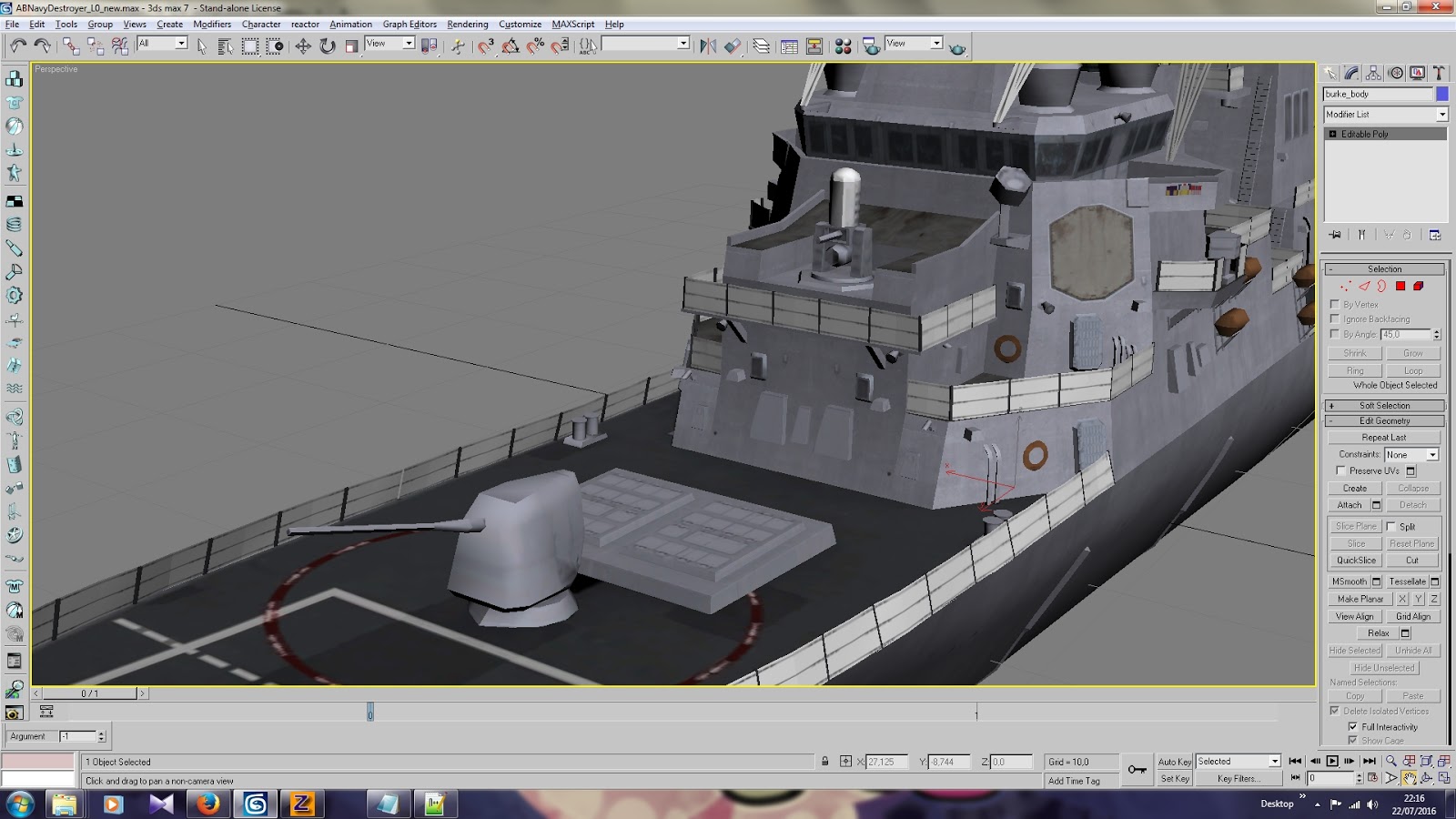 Diagram and Plans of Arleigh Burke-class Destroyer