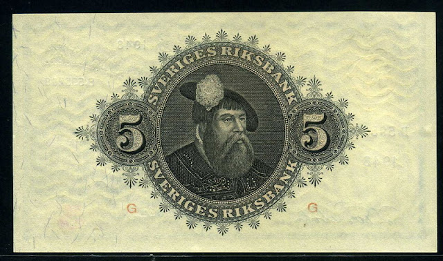 Sweden 5 Kronor Krona banknote