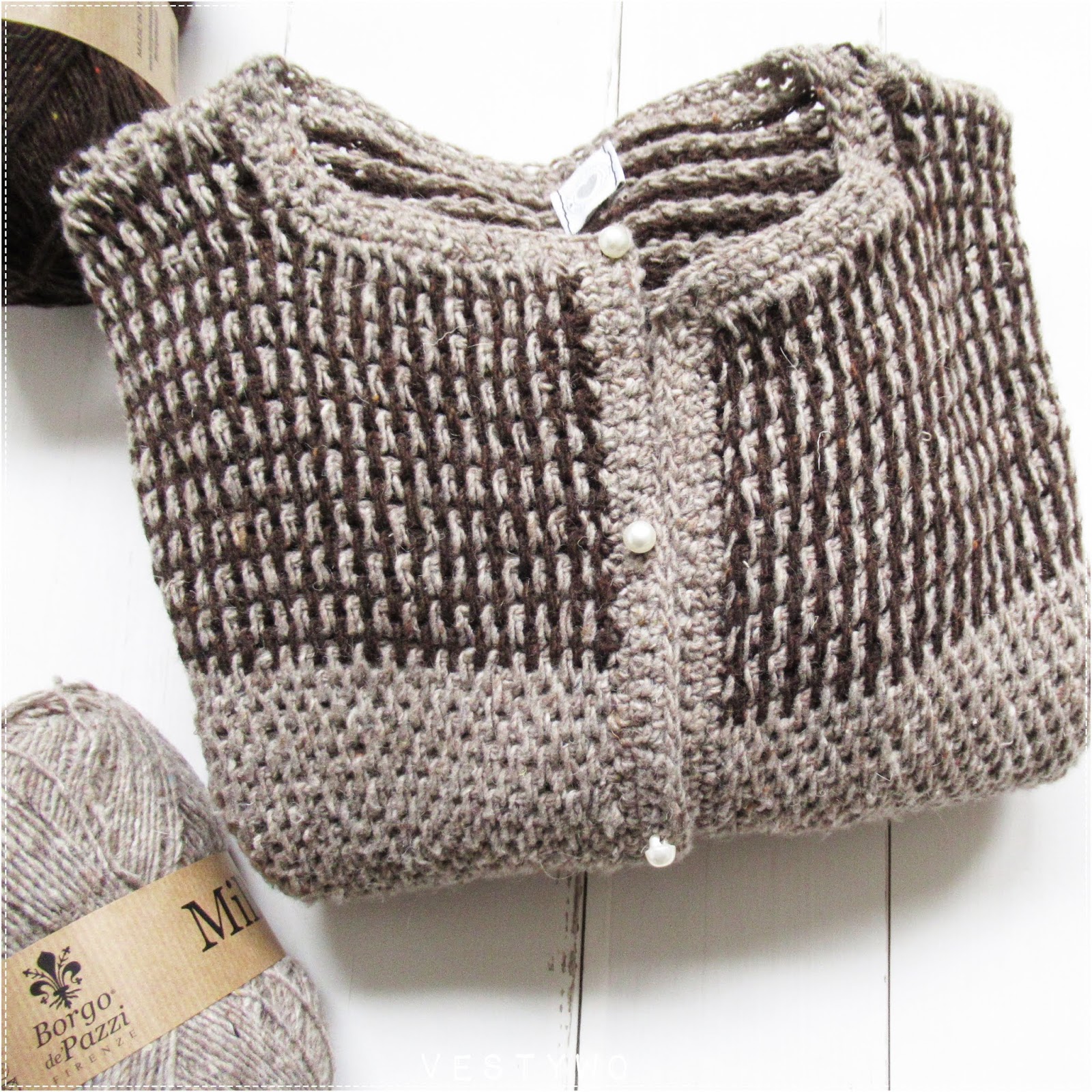 Vestywo ♡ CROCHET Candy Cane Cardigan,..