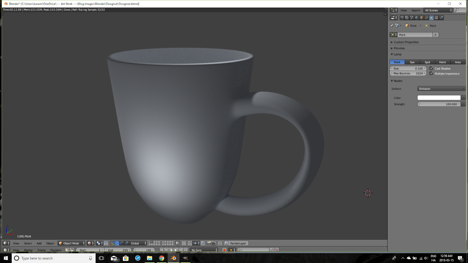 Kurumi's Portfolio Blender works