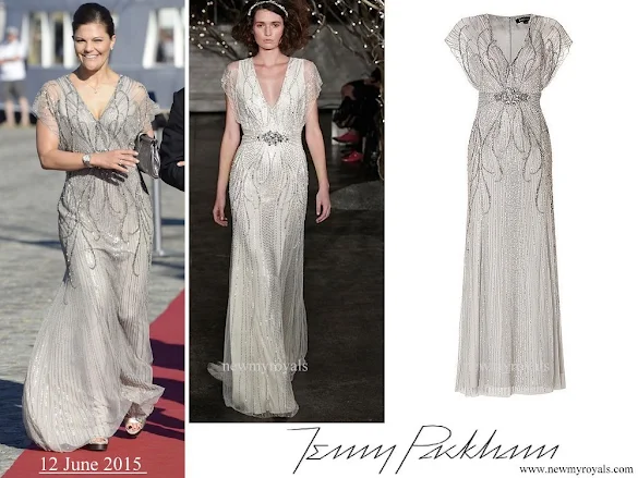 Crown Princess Victoria wore JENNY PACKHAM Dress