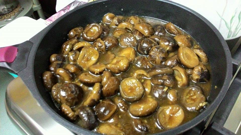 My Cooking Recipe 香菇焖小鲍鱼Braised Baby Abalone With Mushrooms
