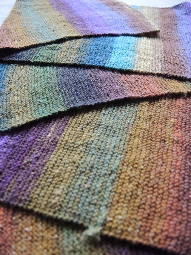Gemaakt: mijn nieuw sjaaltje in fantastisch garen met uitleg hoe ik het maakte /My new scarf in fantastic yarn and with explanation how I made it