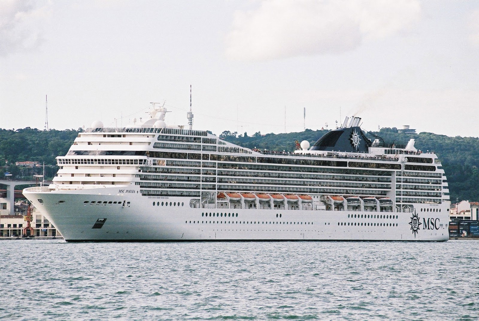Cruise ship "MSC POESIA" in Lisbon