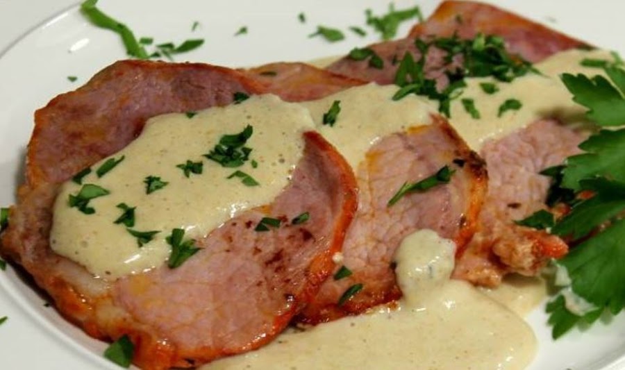 LOMO DE CERDO CON SALSA DE CREMA