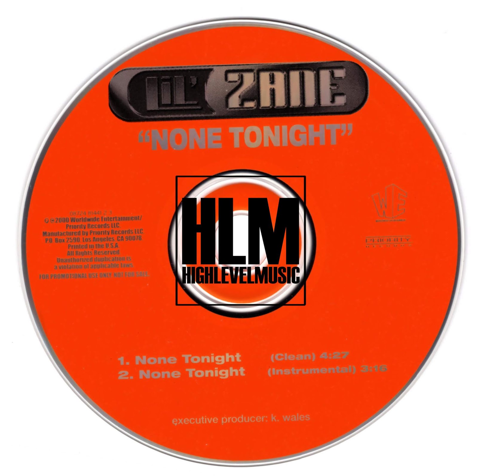 highest level of music: Lil Zane - None Tonight-(Promo_CDS ...
Lil Zane 2000