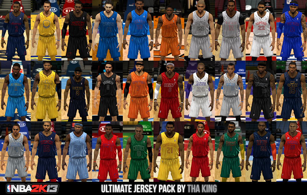 NBA 2K13 New Orleans Pelicans Official Jerseys 