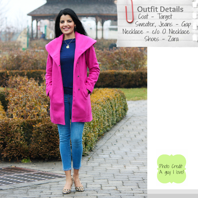 Hot Pink Coat, Shawl Collar Coat, Pink Coat for winter, Bright pink coat, Target wool coat, Pink Coat