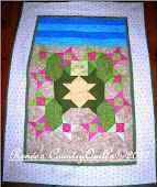 Tybee Turtle Whimsical Art Quilt