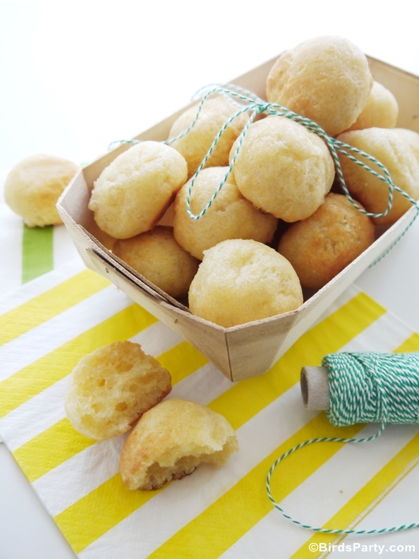 Recette Apéritif Sans Gluten Pão de Queijo Brésilien | BirdsParty.fr Recette Apéritif Sans Gluten Pão de Queijo Brésilien | BirdsParty.fr