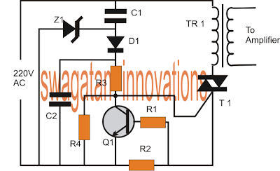 AC Mains Short-Circuit Protector Circuit Diagram