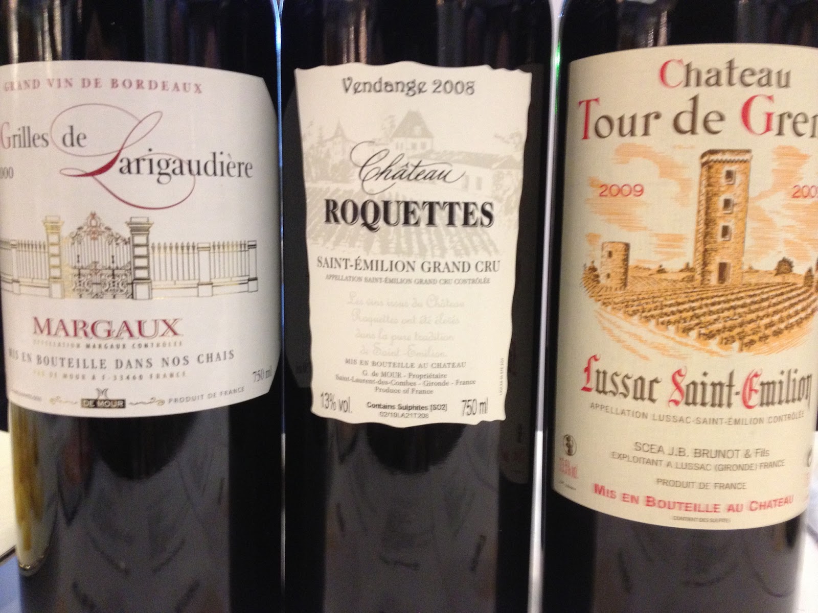 my wines and more 3 relatively inexpensive from Bordeaux