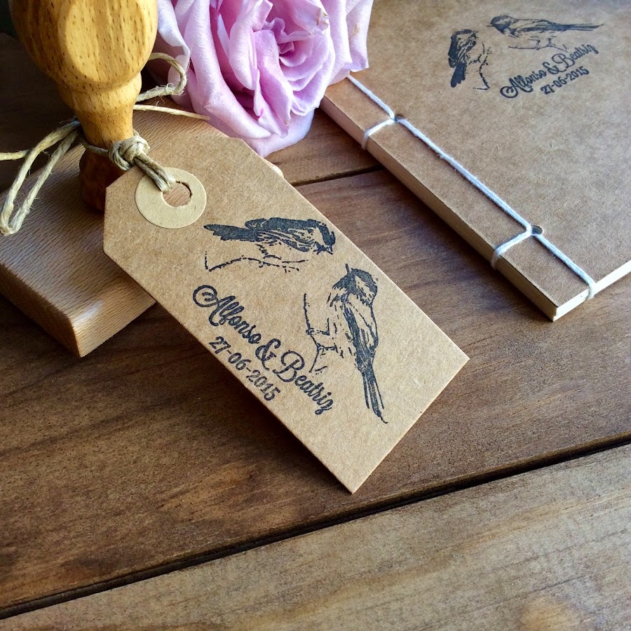 detalles de boda sellos personalizados