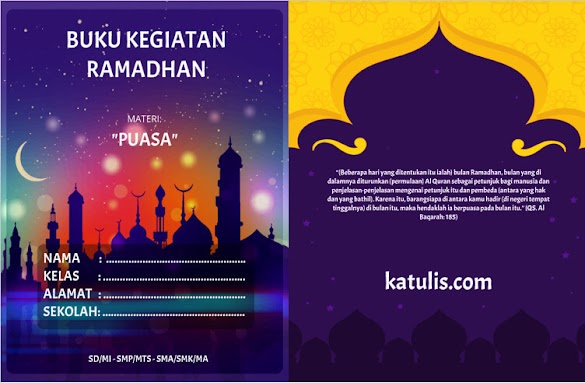 Buku Acara Ramadhan Untuk Sd, Smp, Sma 2019