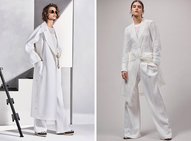 Тотальный белый образ Девушка в белом монохромном образе