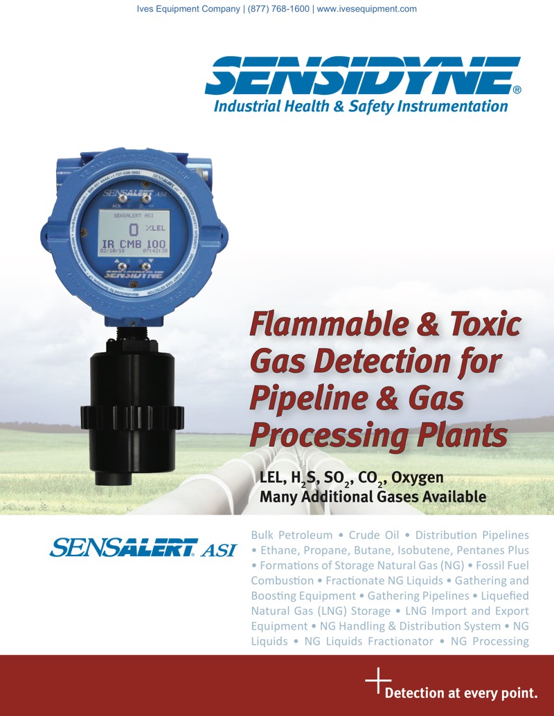 Sensidyne Flammable & Toxic Gas Detection for Pipeline & Gas