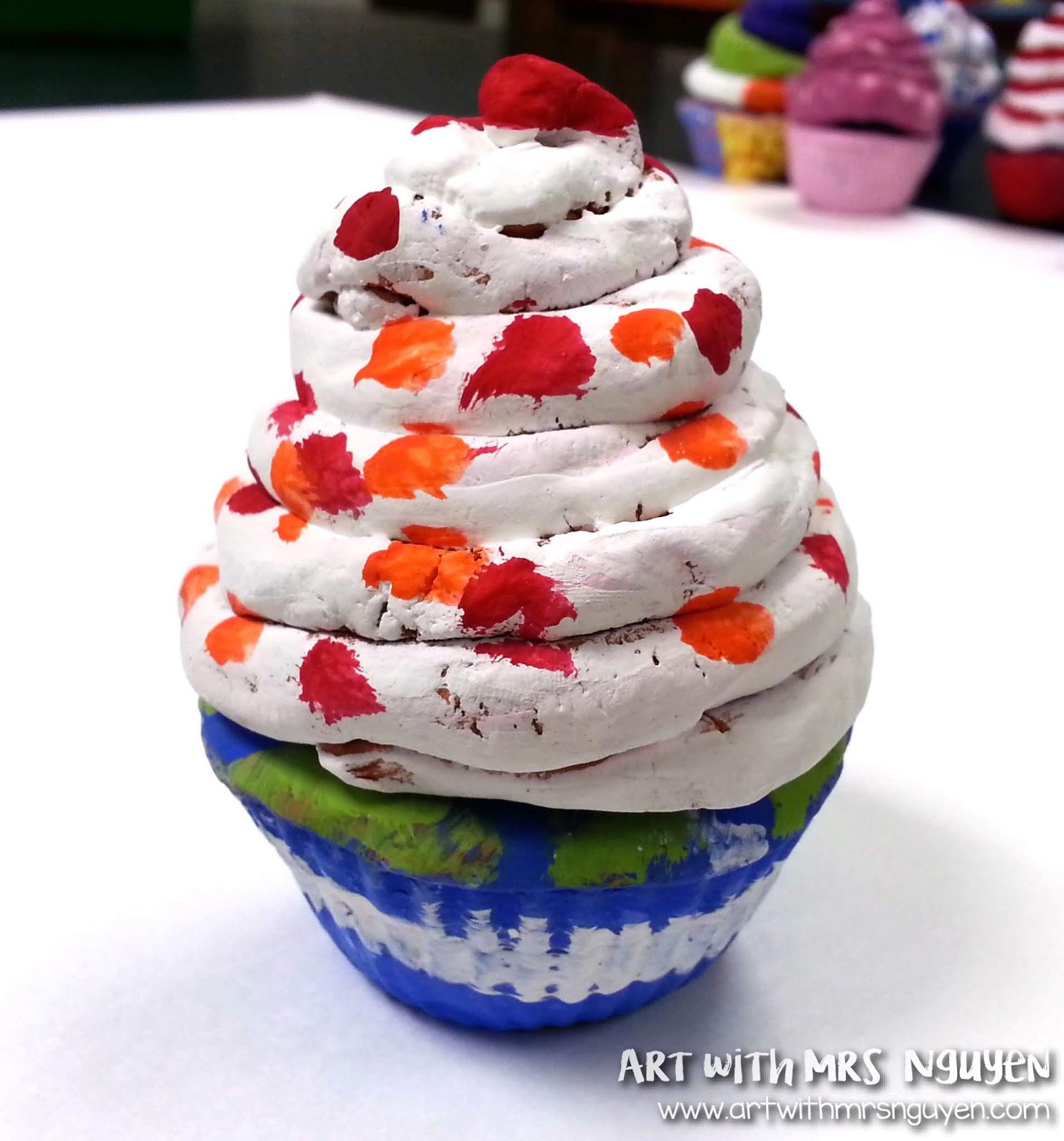 Clay Cupcakes (4th) | Art with Mrs. Nguyen