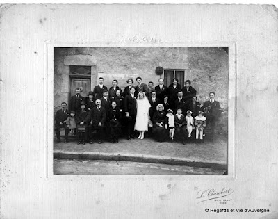 Vieille photo de famille d'Auvergne