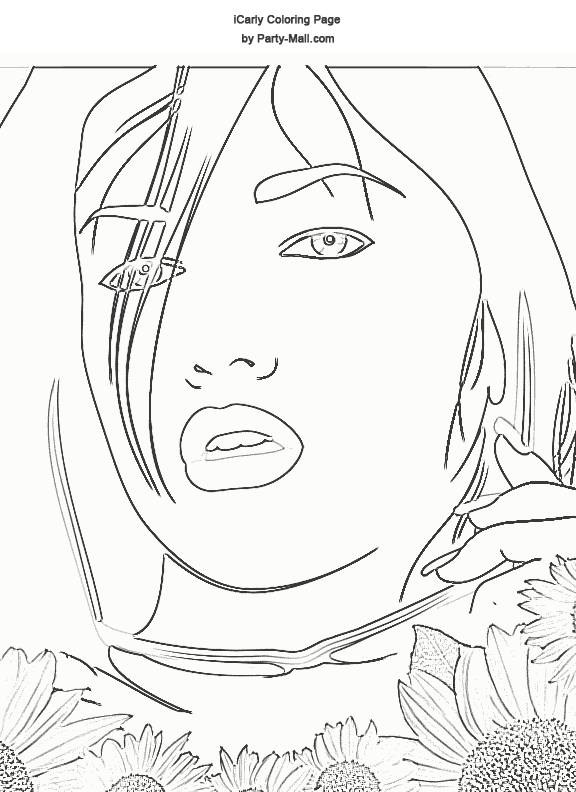 i carly coloring pages - photo #23