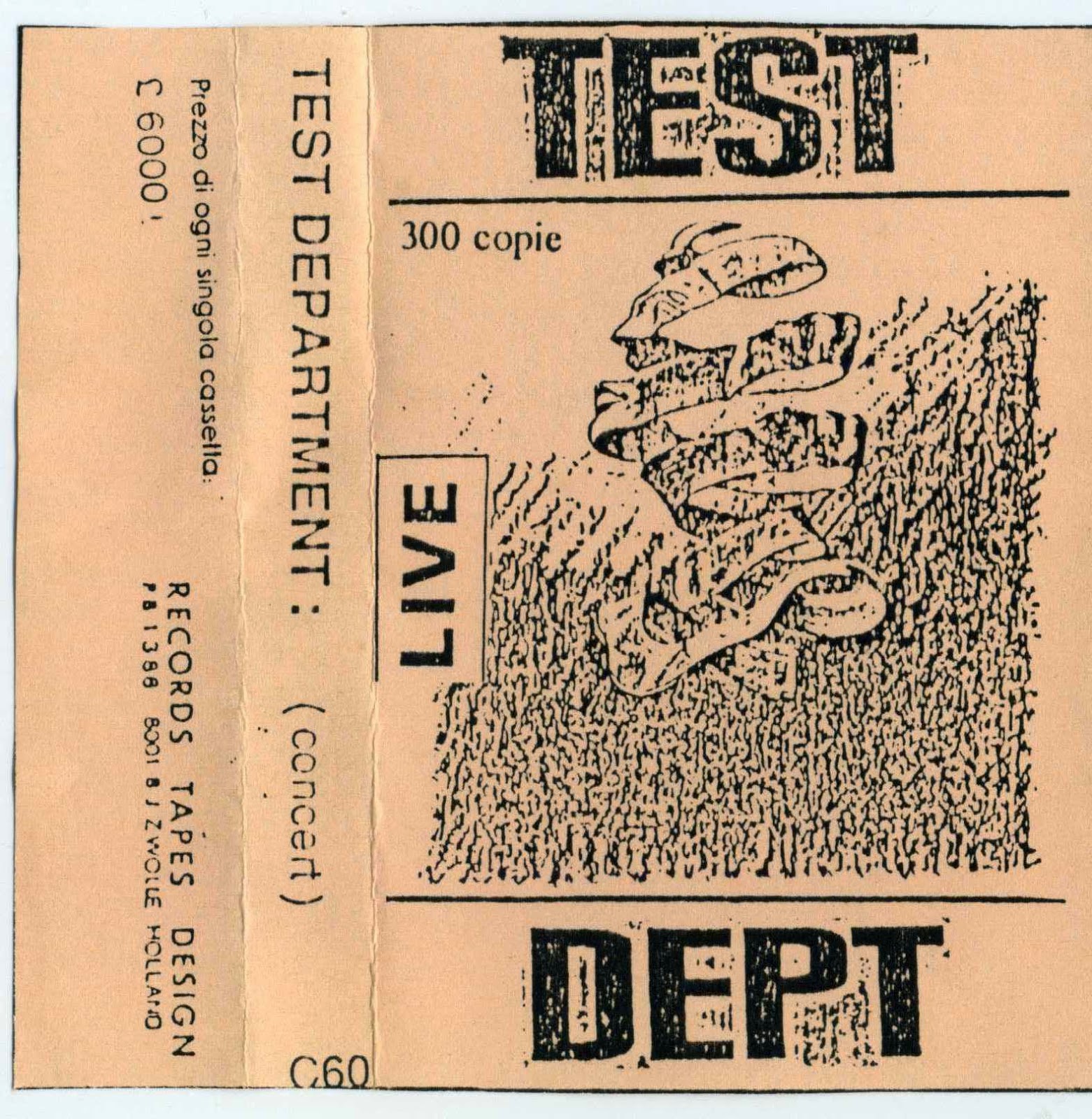 1000 Flights TEST DEPTConcert(Records Tapes DesignHollandc601983)
