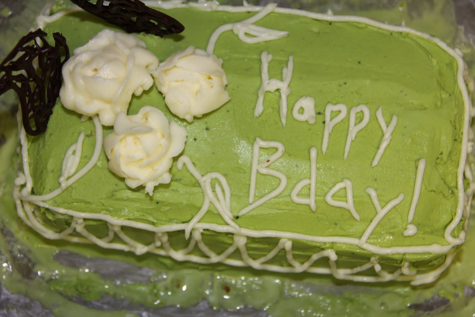 Priya's Food Blog Green Tea Ice Cream Cake with Green Tea Icing