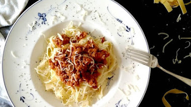 Receta de tagliatelle a la boloñesa