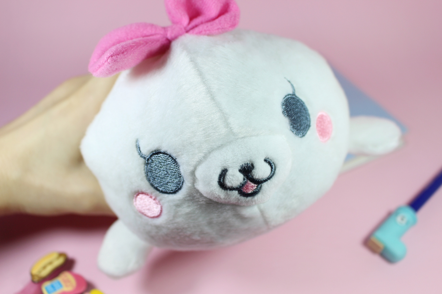close-up of an opened Kawaii Box filled with adorable Korean and Japanese stuff
