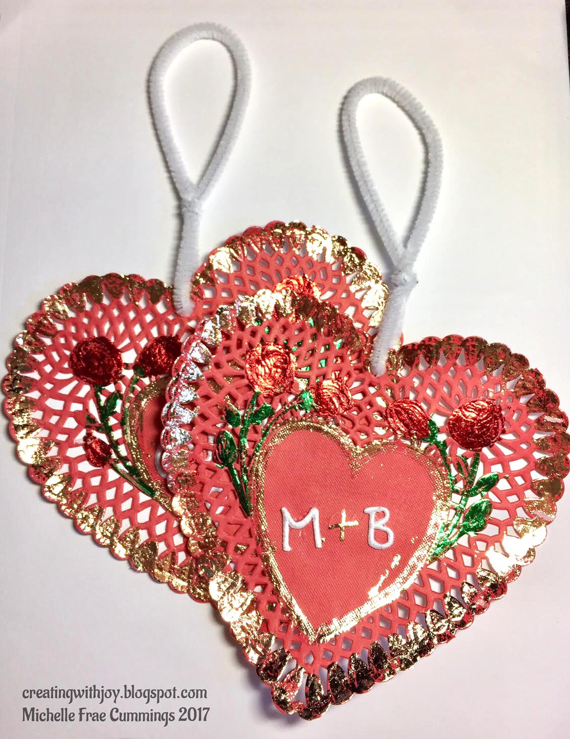 Creating with Joy VintageInspired Valentine Ornaments