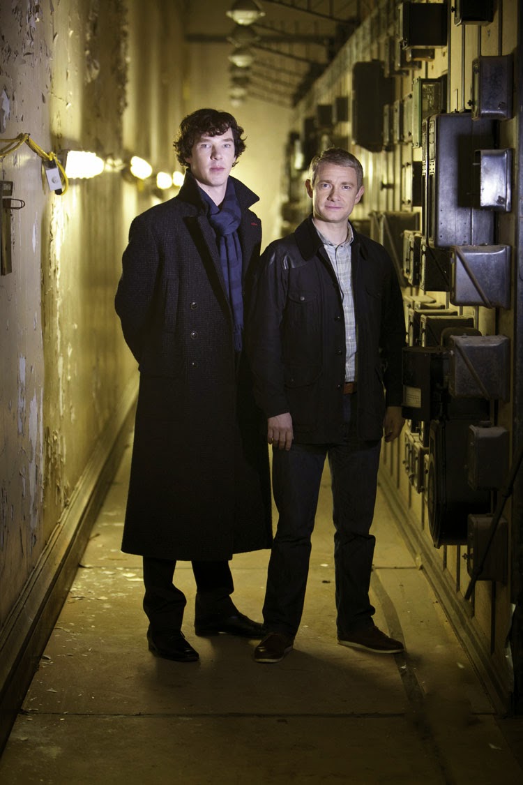 Benedict Cumberbatch and Martin Freeman as Sherlock Holmes and John Watson in BBC Sherlock Season 2 A Scandal in Belgravia