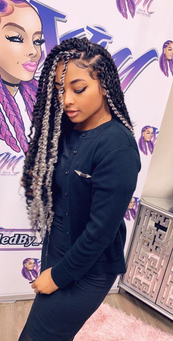 24 Ways To Do Messy Goddess Box Braids Hairstyles To Copy In 2019