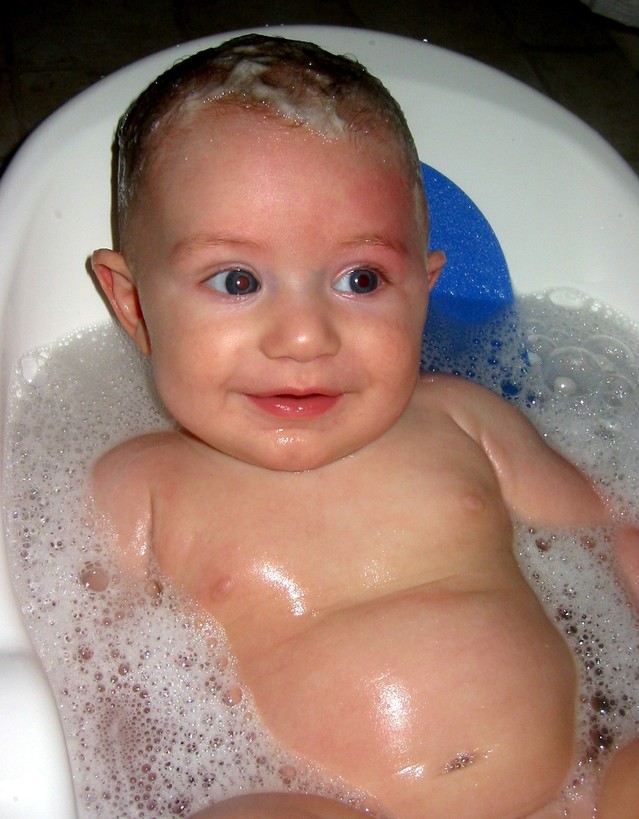 Swimming Teaching Introducing Baby To Swimming The Bath Is Their