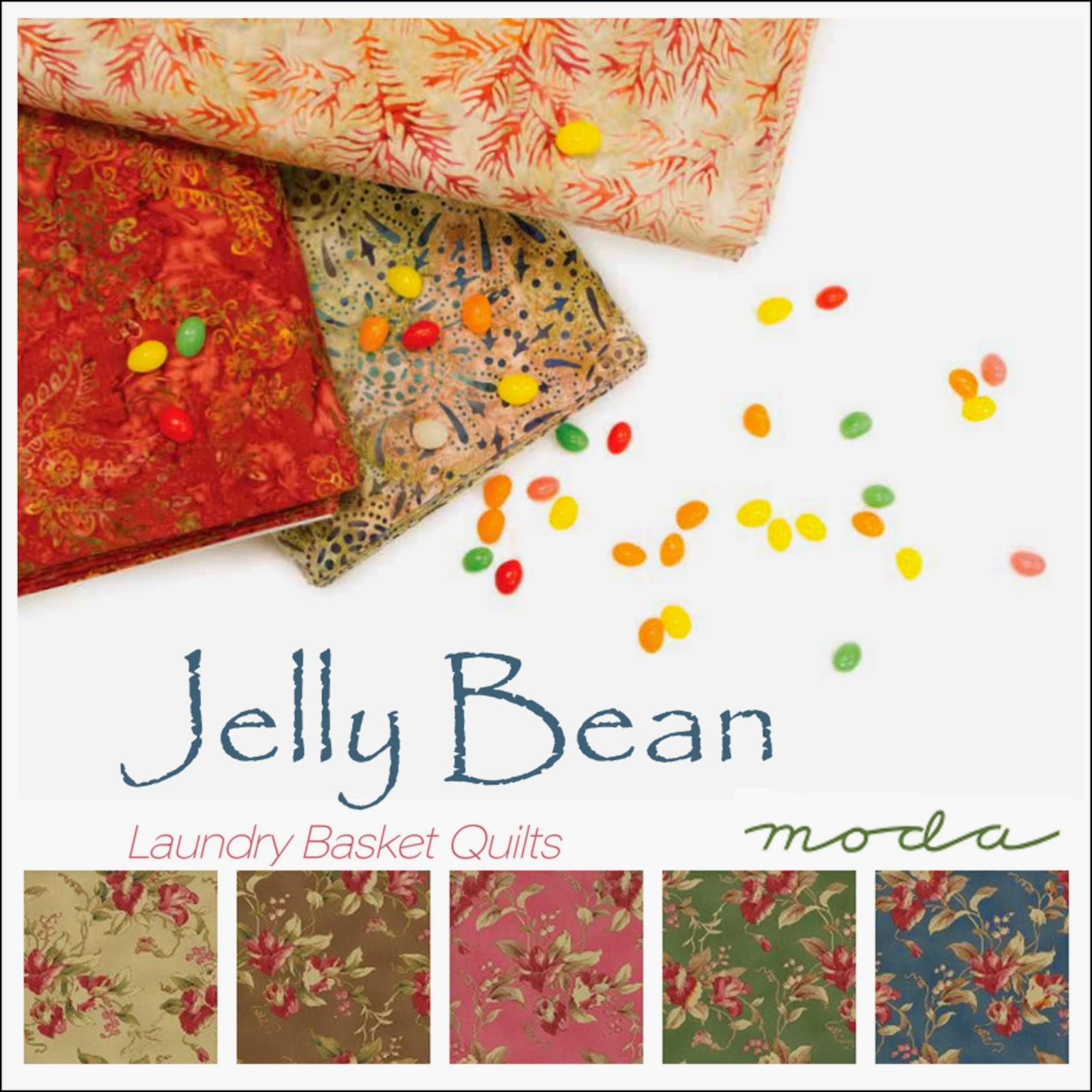 Crazy Quilt Girl Fabric Shop Moda JELLY BEAN Fabric
