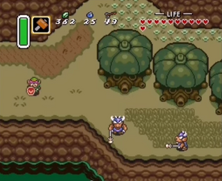 The Legend Of Zelda - A Link To The Past - Junto al río
