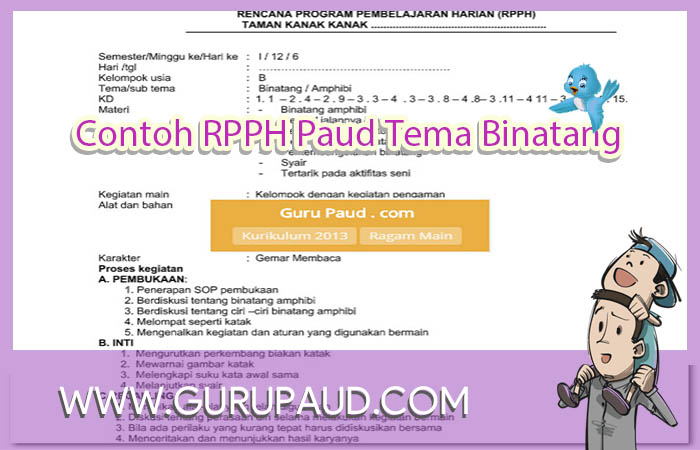 Contoh Rpph Paud Kurikulum 2013