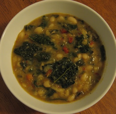 White bean and kale soup