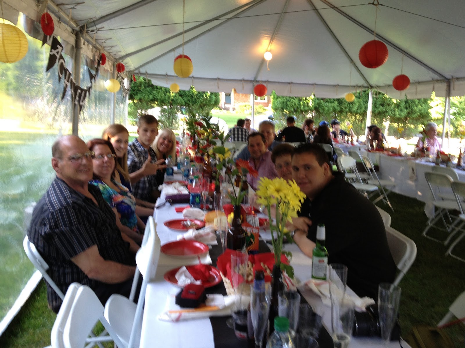 Gracefully Dunn: Rachael & Vinny's Beer Garden Themed Engagement Party