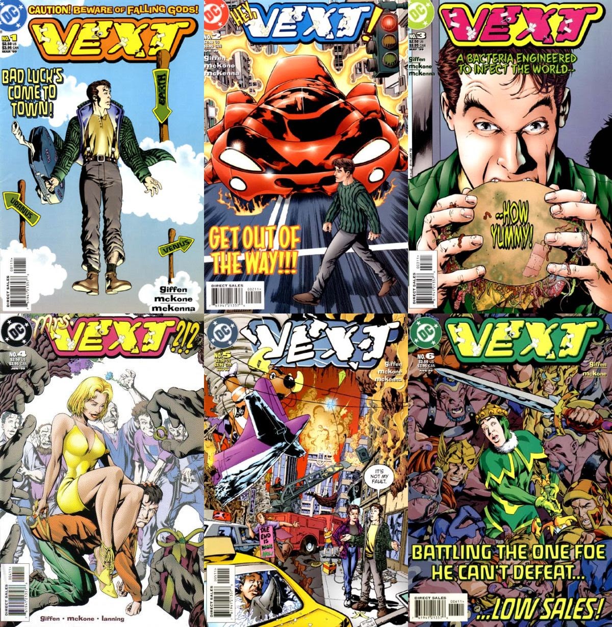 1999 VEXT 1-6  KEITH GIFFEN  complete series!
