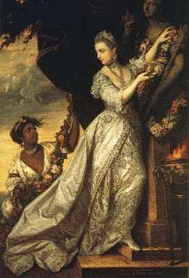 Lady Elizabeth Keppel adorning a Herm of Hymen by Sir Joshua Reynolds, 1761