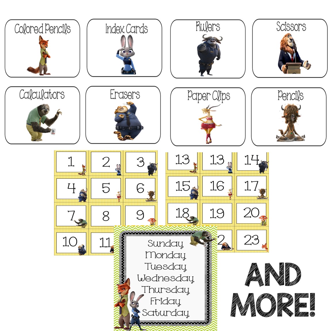 Milky Way and Math Zootopia Classroom Theme