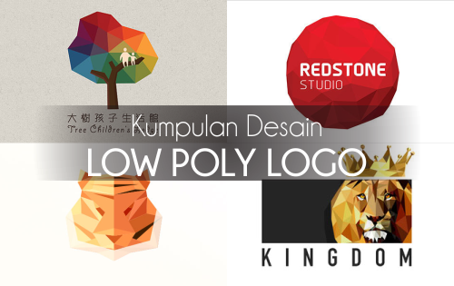 Kumpulan Desain Logo Low Poly