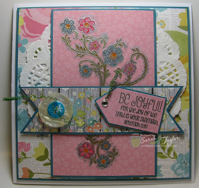ODBD Be Joyful, ODBD Customer Card of the Day created by Sarah Taylor aka Aunt Bee's Pickles