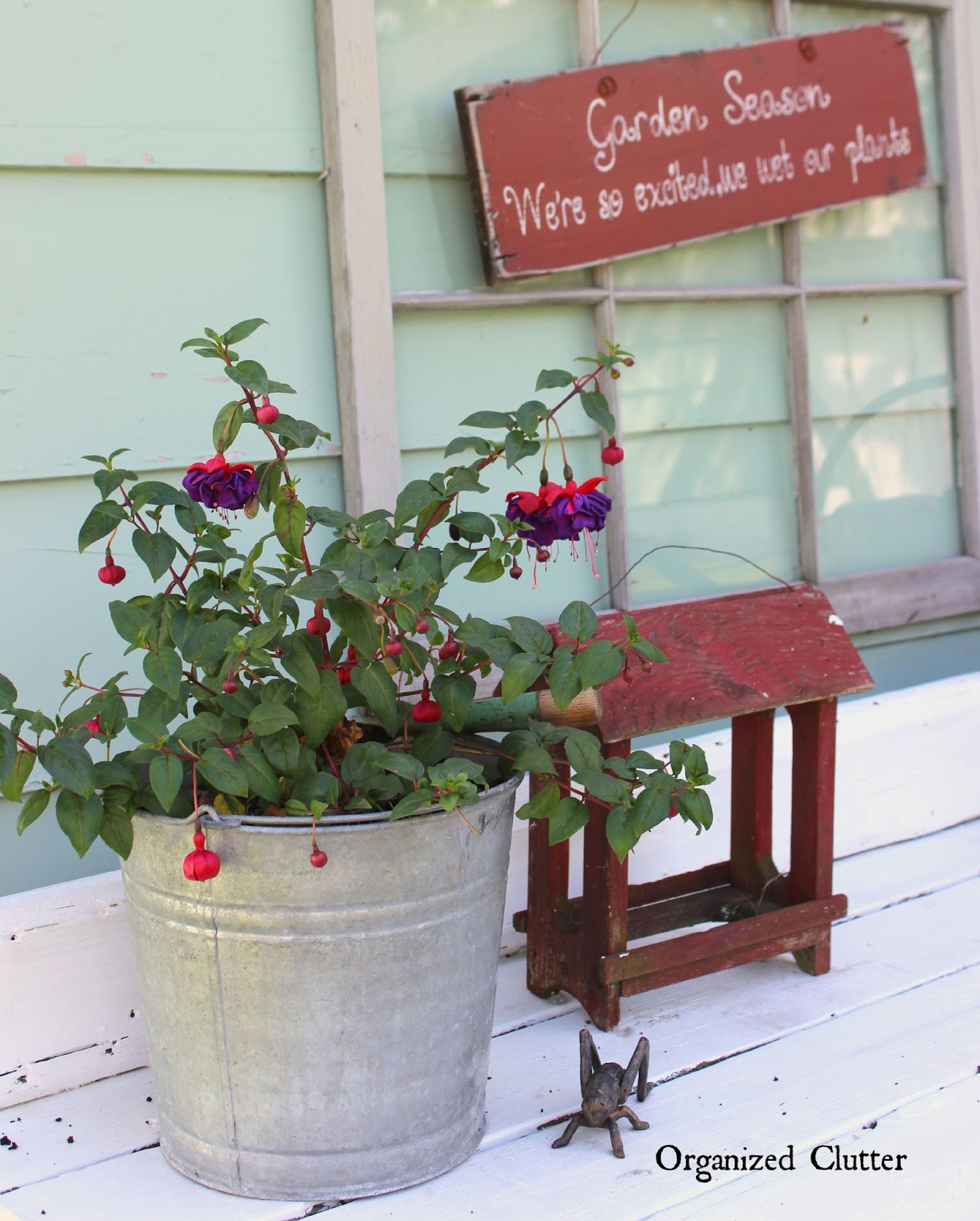 My Friend Danita's Rustic Garden Decor - Organized Clutter