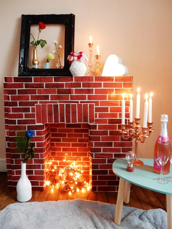 Comment Faire Un Faux Feu De Cheminee Saint Valentin au coin du (faux) feu - Caro Dels - Blog DIY et loisirs