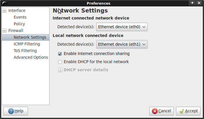 Internet connection sharing. Мастер internet connection sharing. сообщения ics +. моргает ics.
