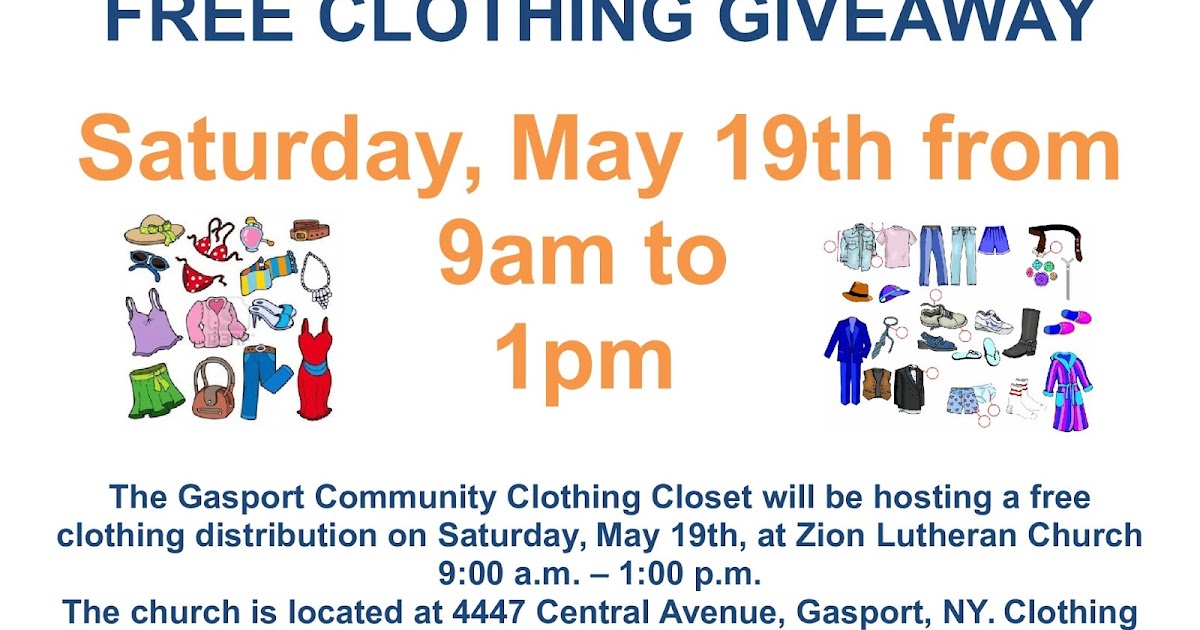 LIFE AND TIMES IN GASPORT, NEW YORK Gasport clothing giveaway