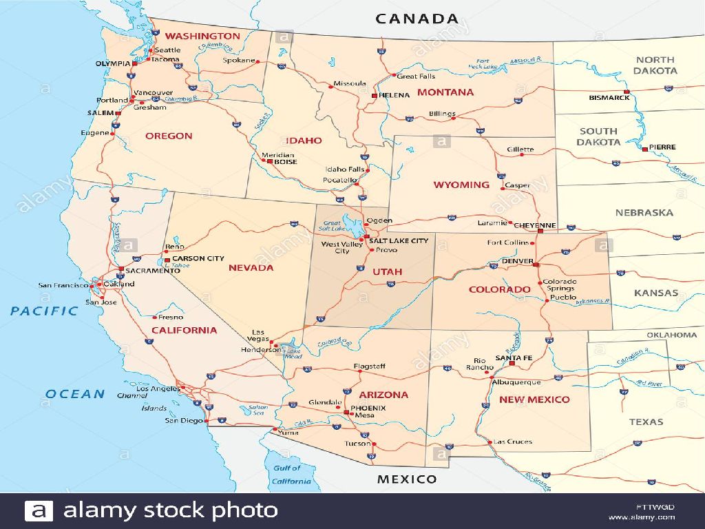 Fetch Map Of West Usa States Free Images Www